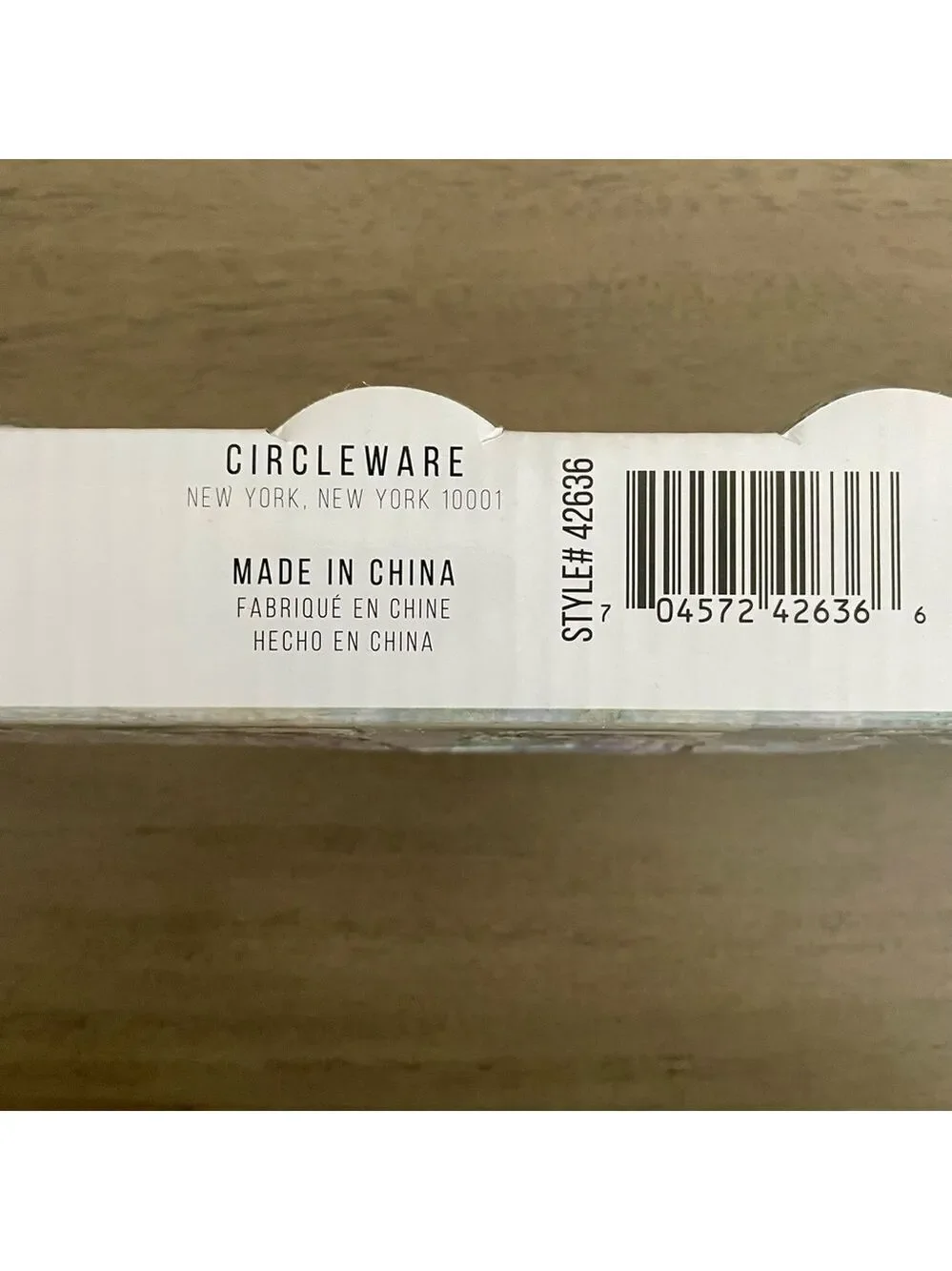 Circleware Denham Radiance Pearl 1.6oz Clear Luster Shot Glass S/4 NWT